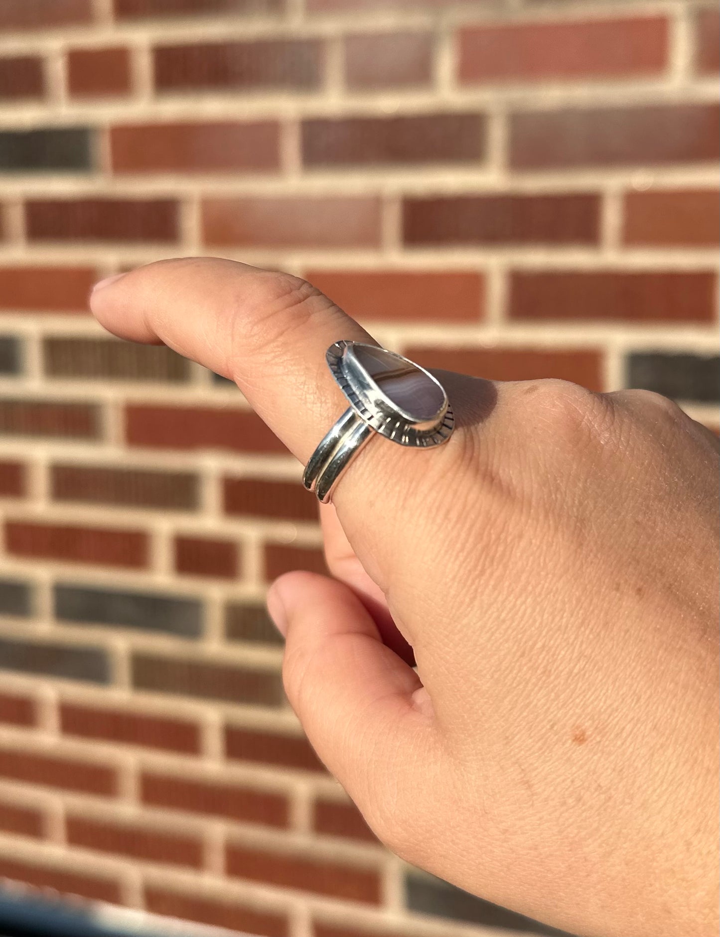 Laguna Agate Ring, Size 10