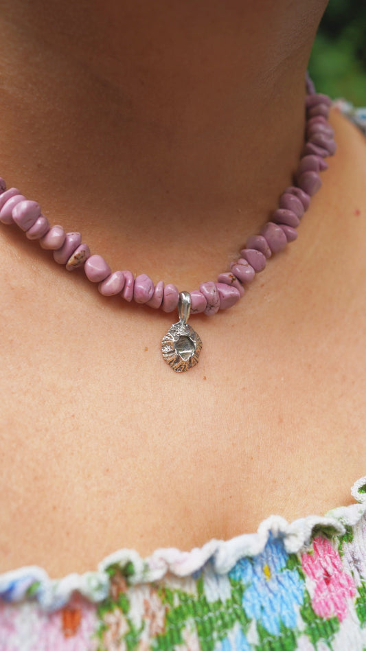 Beaded barnacle necklace