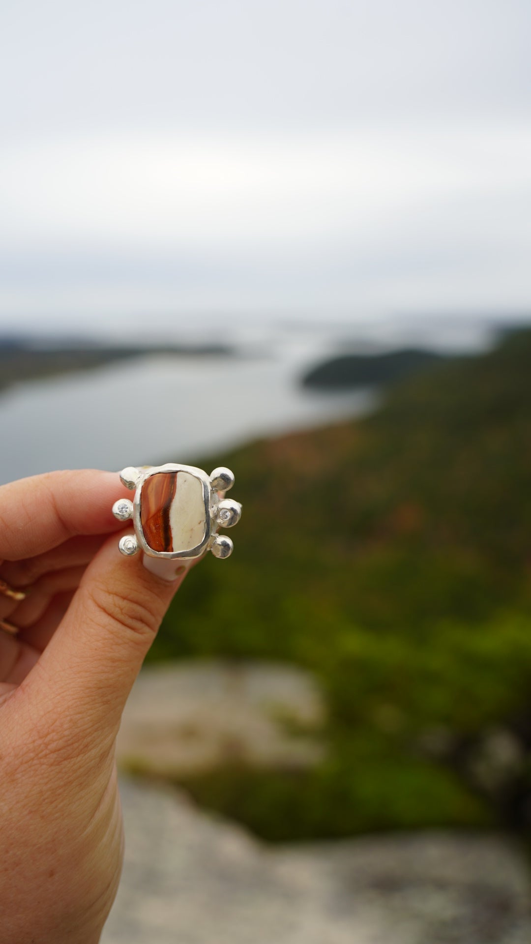 Polychrome Jasper Ring, size 7