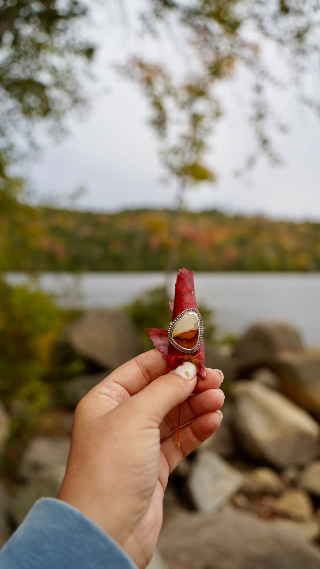 Polychrome Jasper Ring, size 9