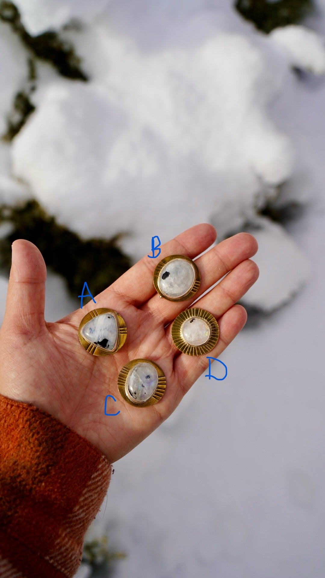 Moonstone Ponytail Clip