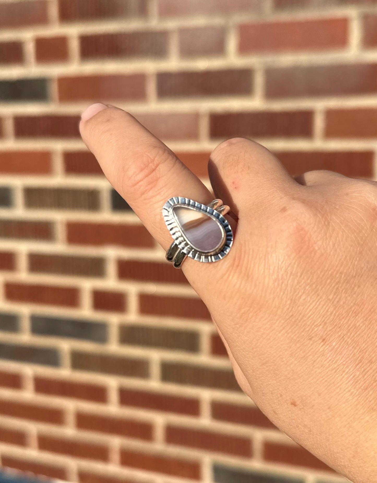 Laguna Agate Ring, Size 10