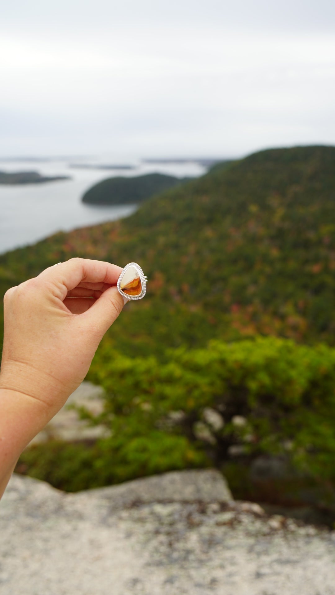 Polychrome Jasper Ring, size 9