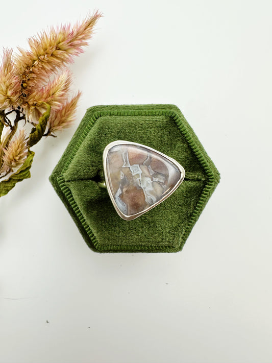 McDermitt Brecciated Jasper ring, size 9.5