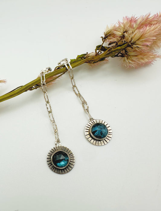 Blue Kyanite Dangle Earrings