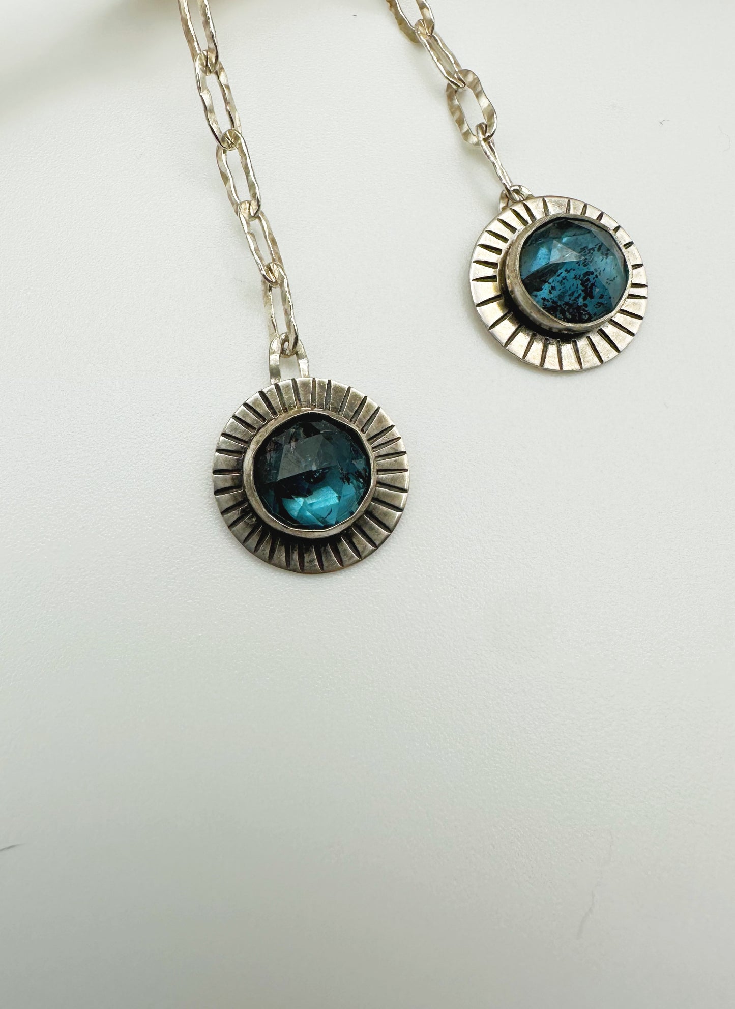 Blue Kyanite Dangle Earrings
