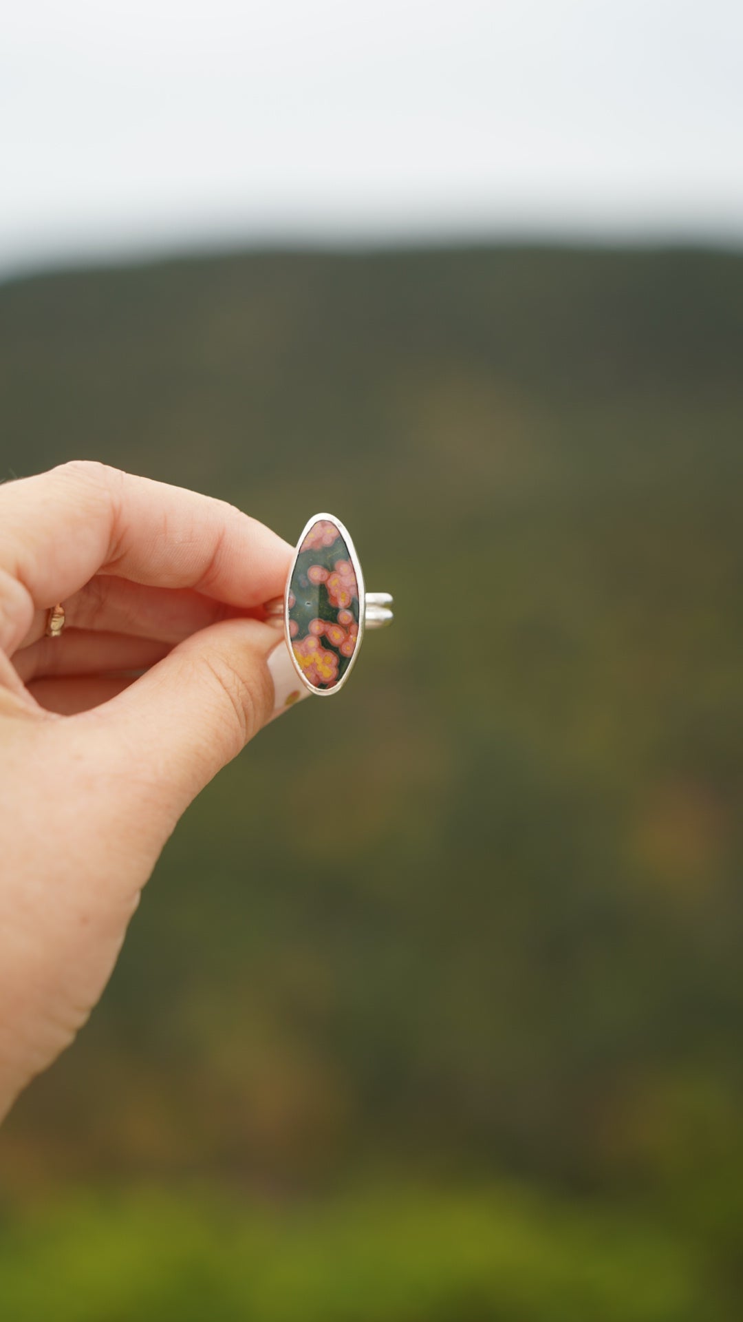 Ocean Jasper Ring, size 8.5