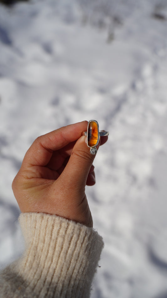 Montana Agate Ring, Size 8.5