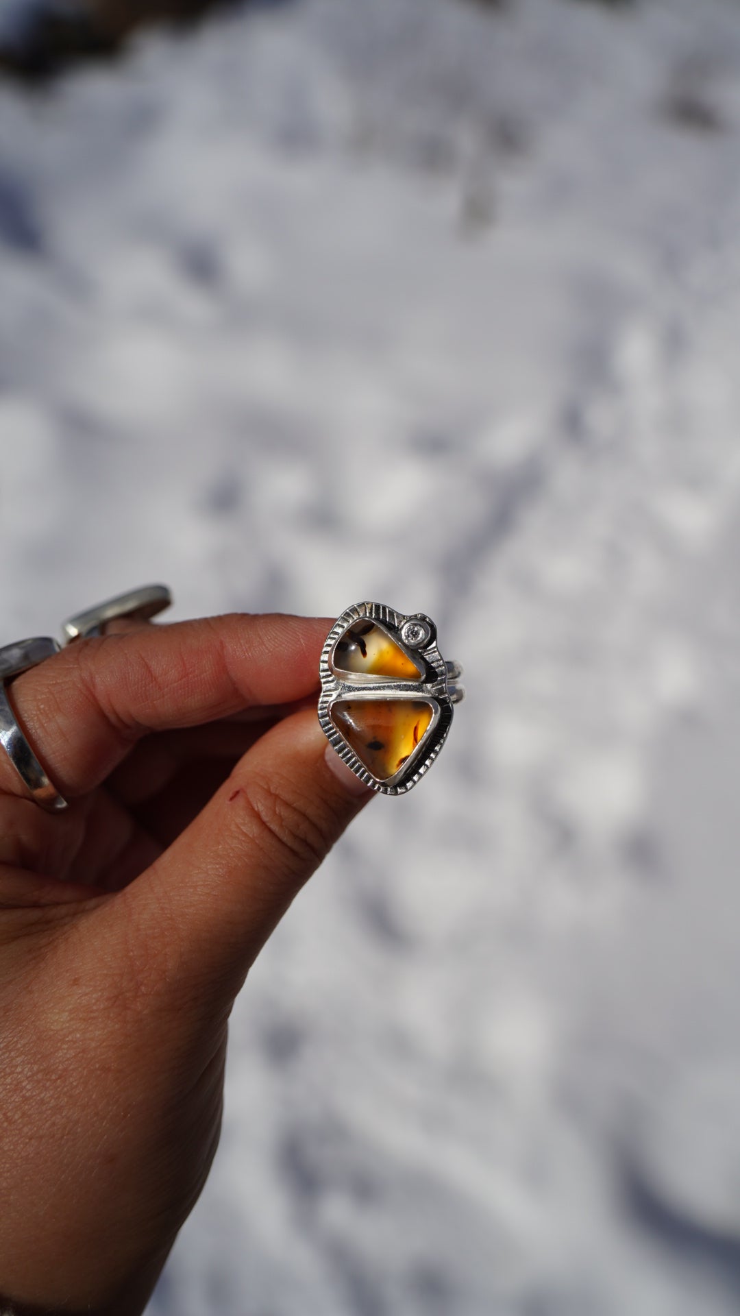 Montana Agate Ring, Size 6