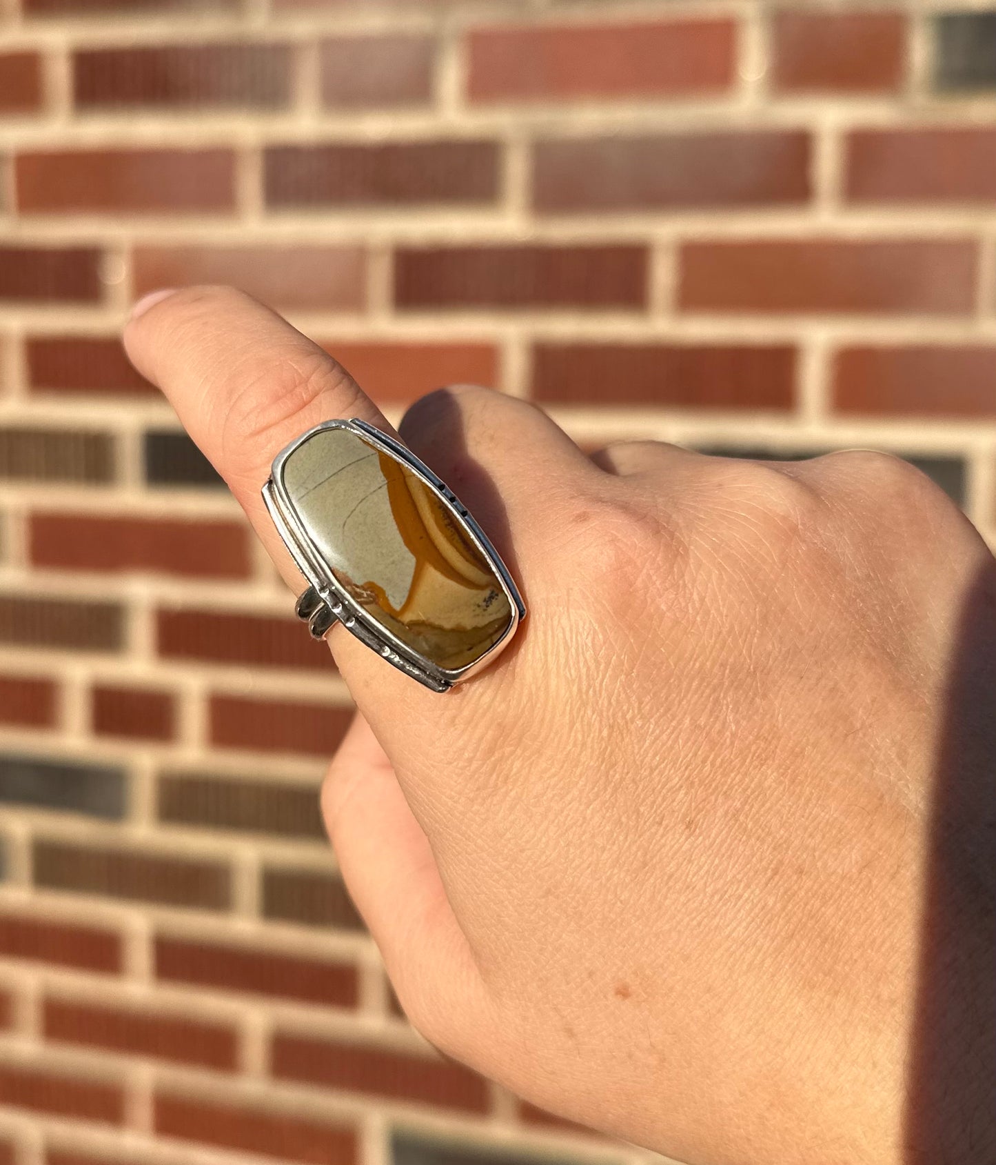 Wild Horse Jasper Ring, Size 9