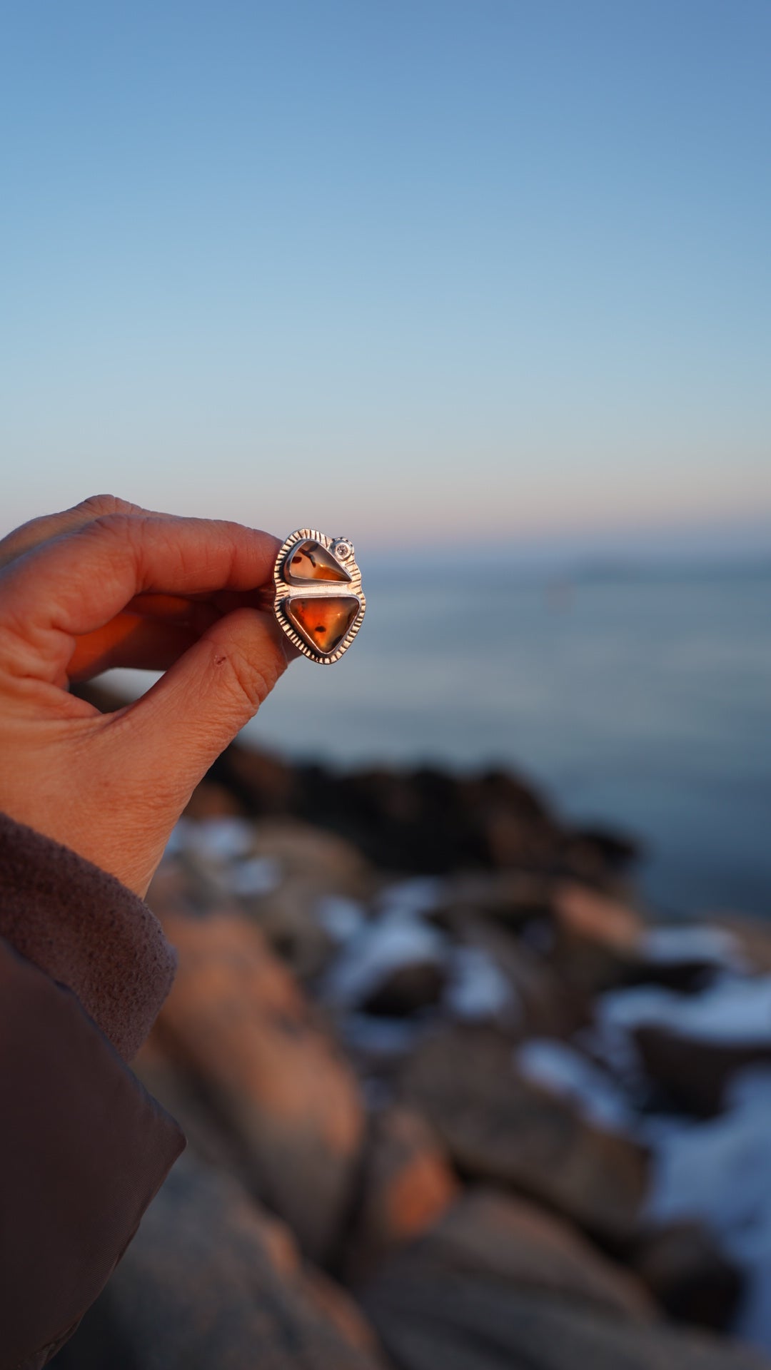 Montana Agate Ring, Size 6