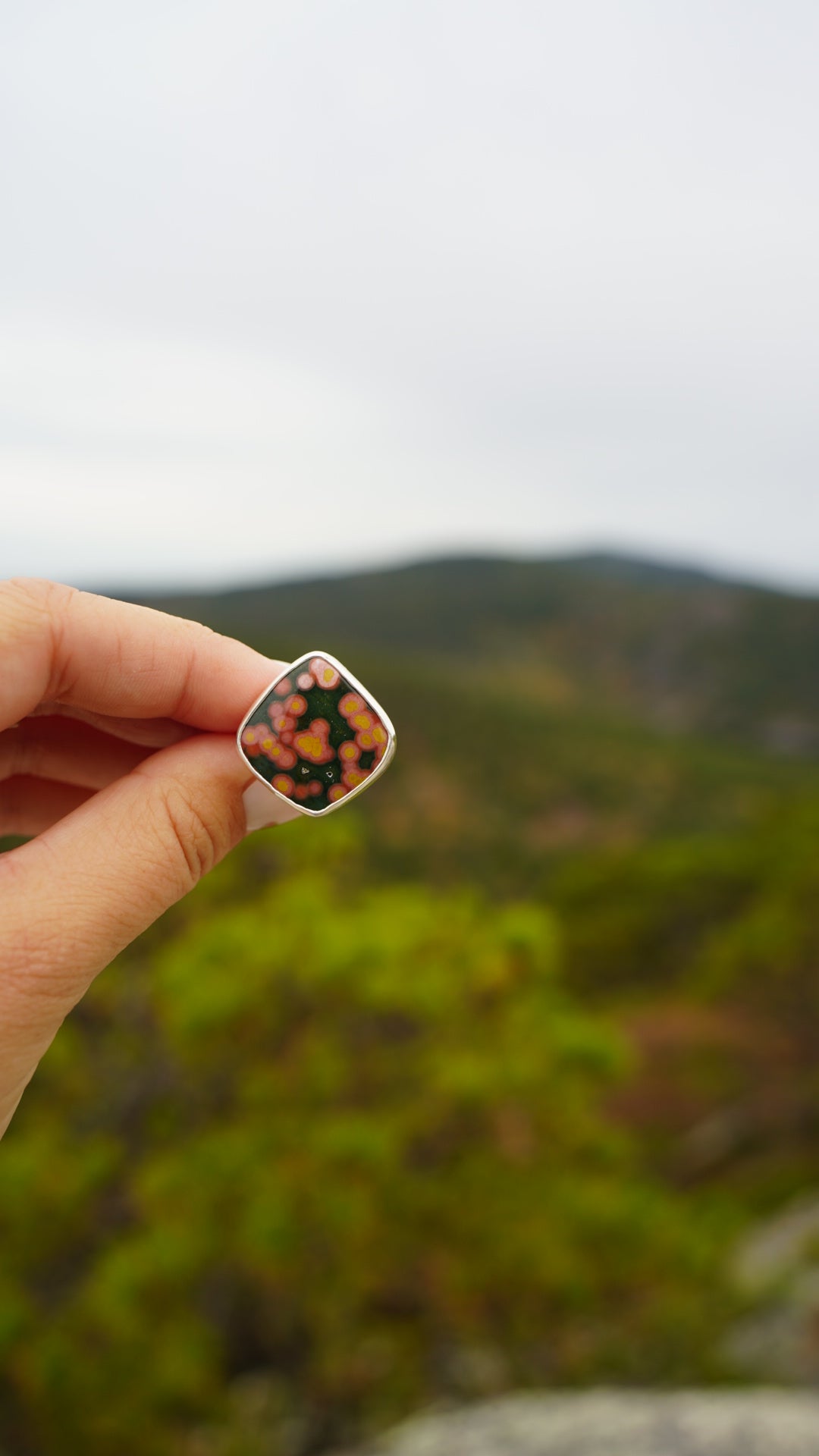 Ocean Jasper Ring, size 7.5