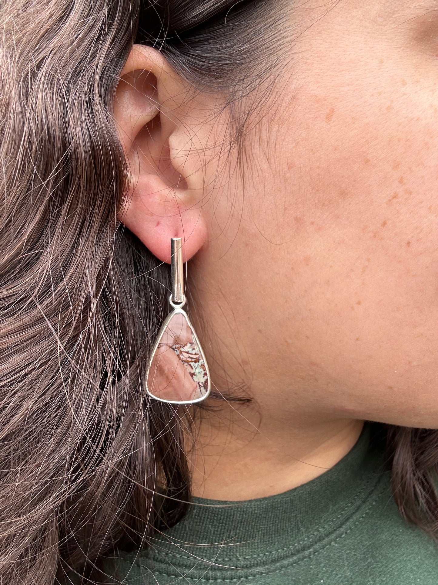 Pink Lever-back Earrings