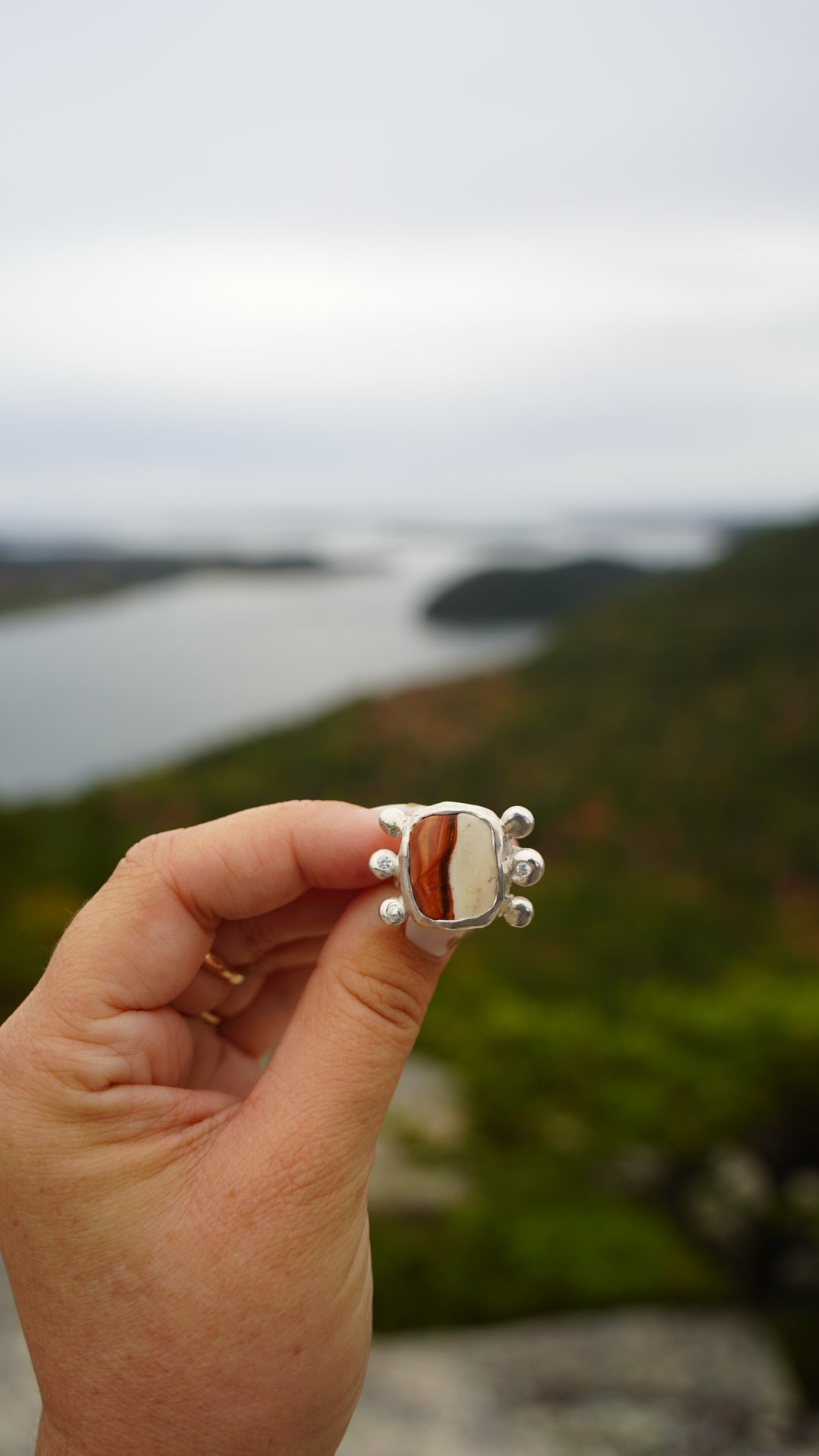 Polychrome Jasper Ring, size 7