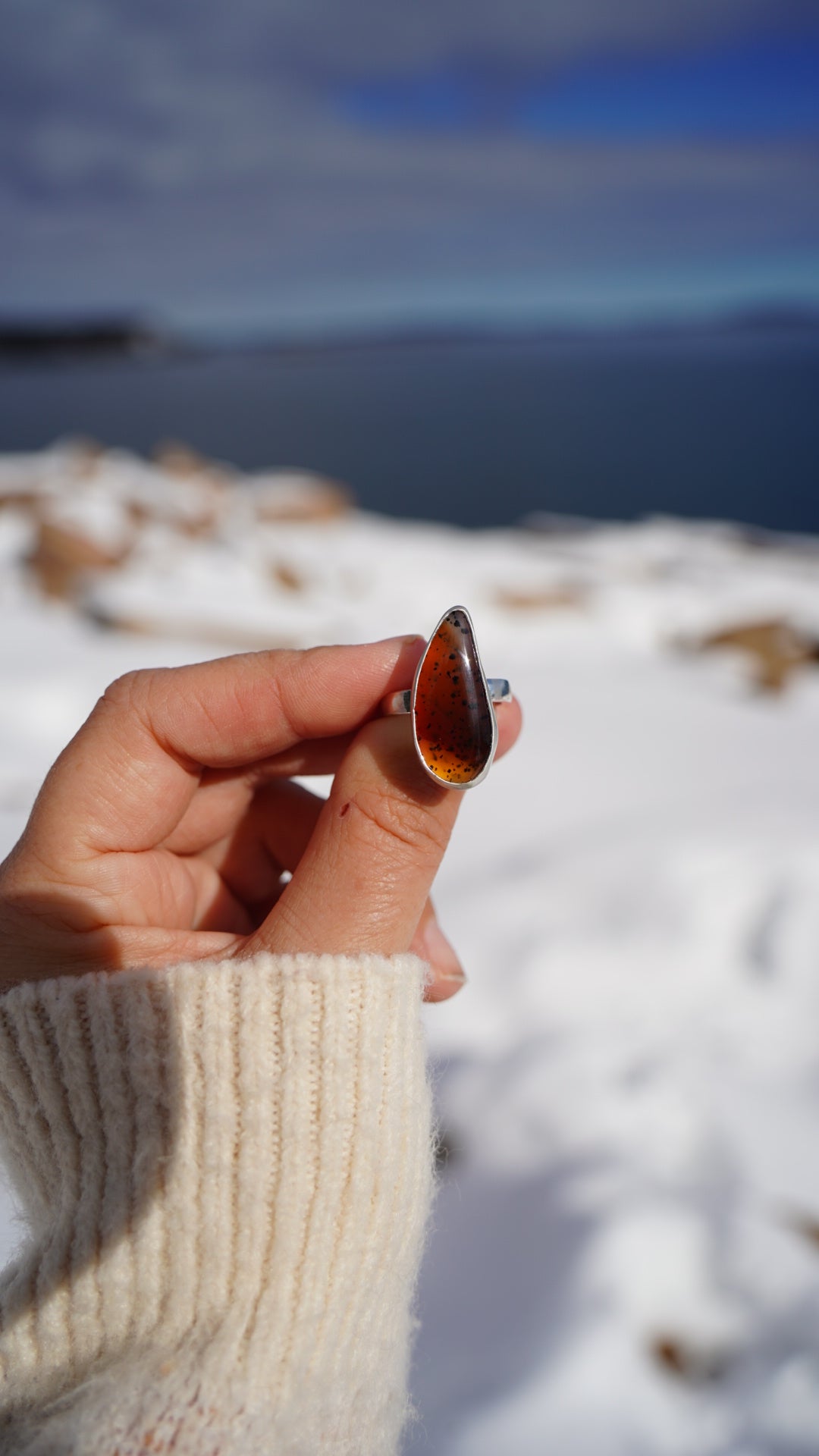 Montana Agate Ring, Size 5.5