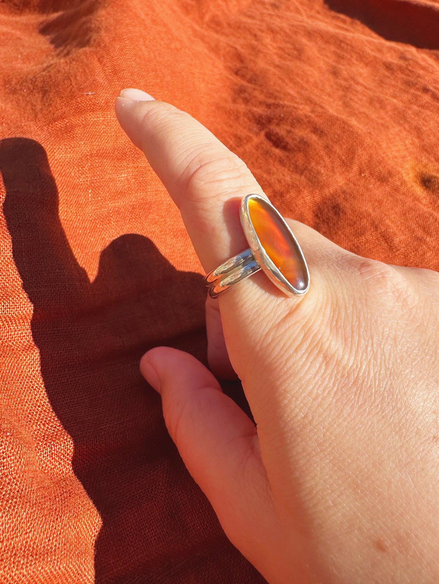 Montana Agate Ring, Size 9