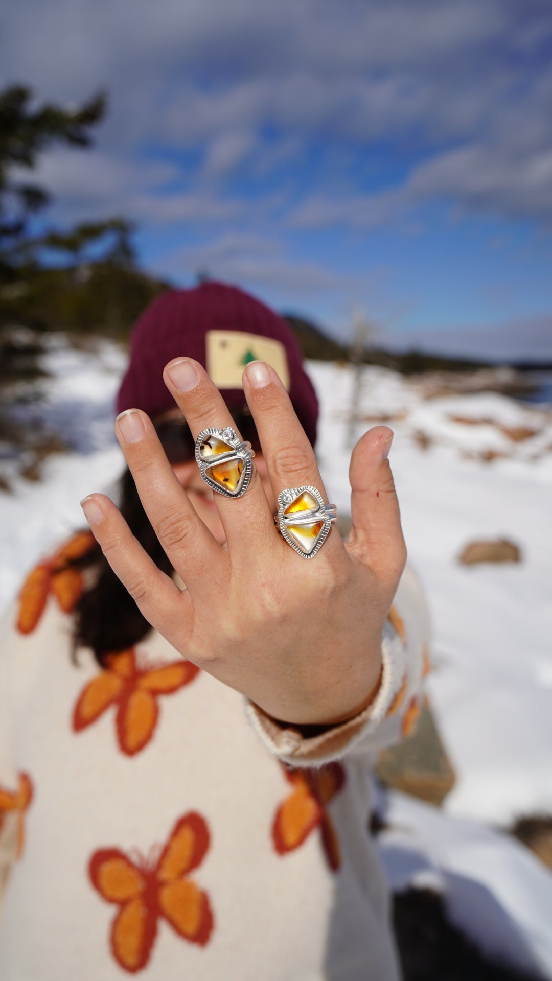 Montana Agate Ring, Size 6
