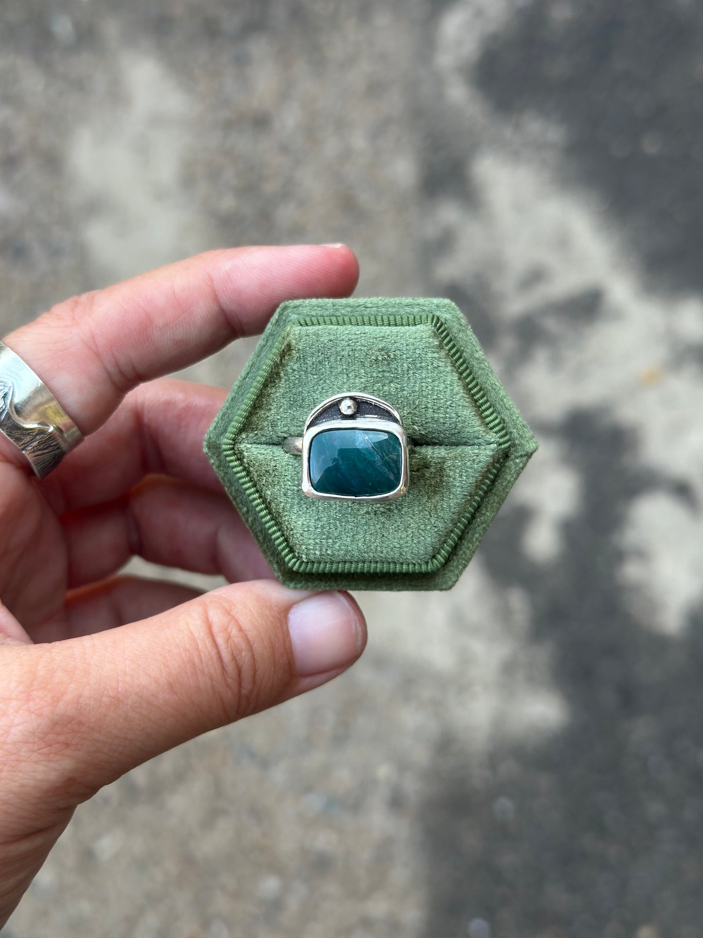 Skaggs Jasper Ring, size 7.25