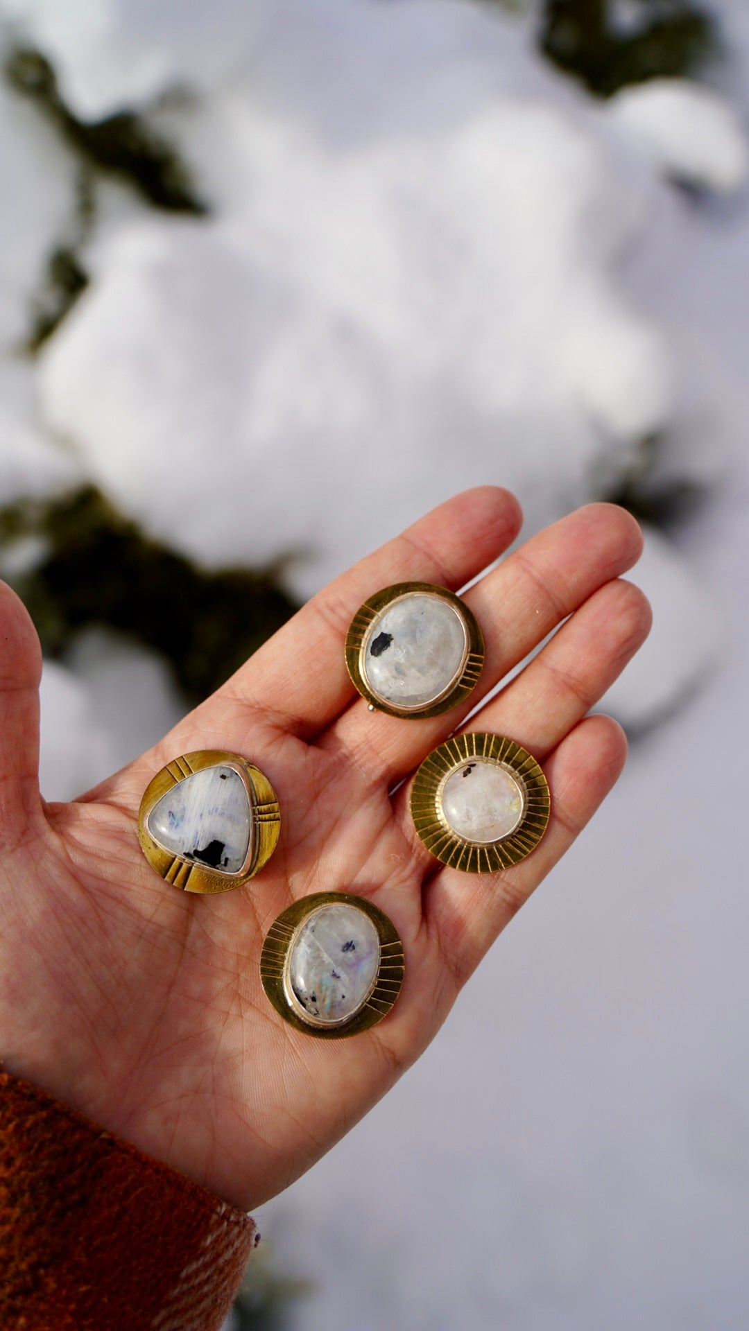 Moonstone Ponytail Clip
