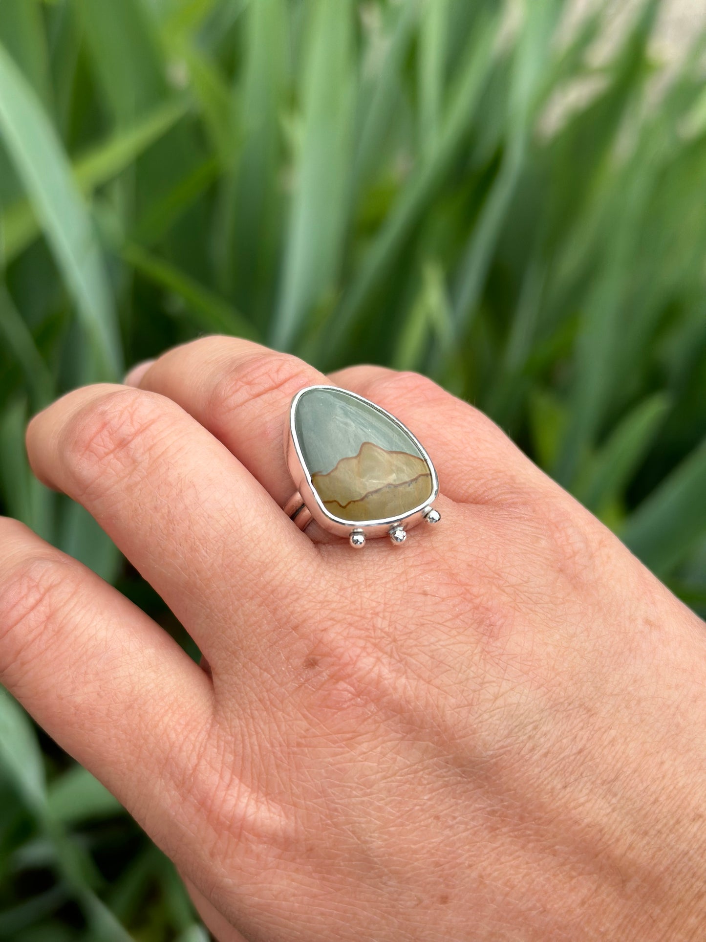 Wild Horse Jasper Ring, Size 7