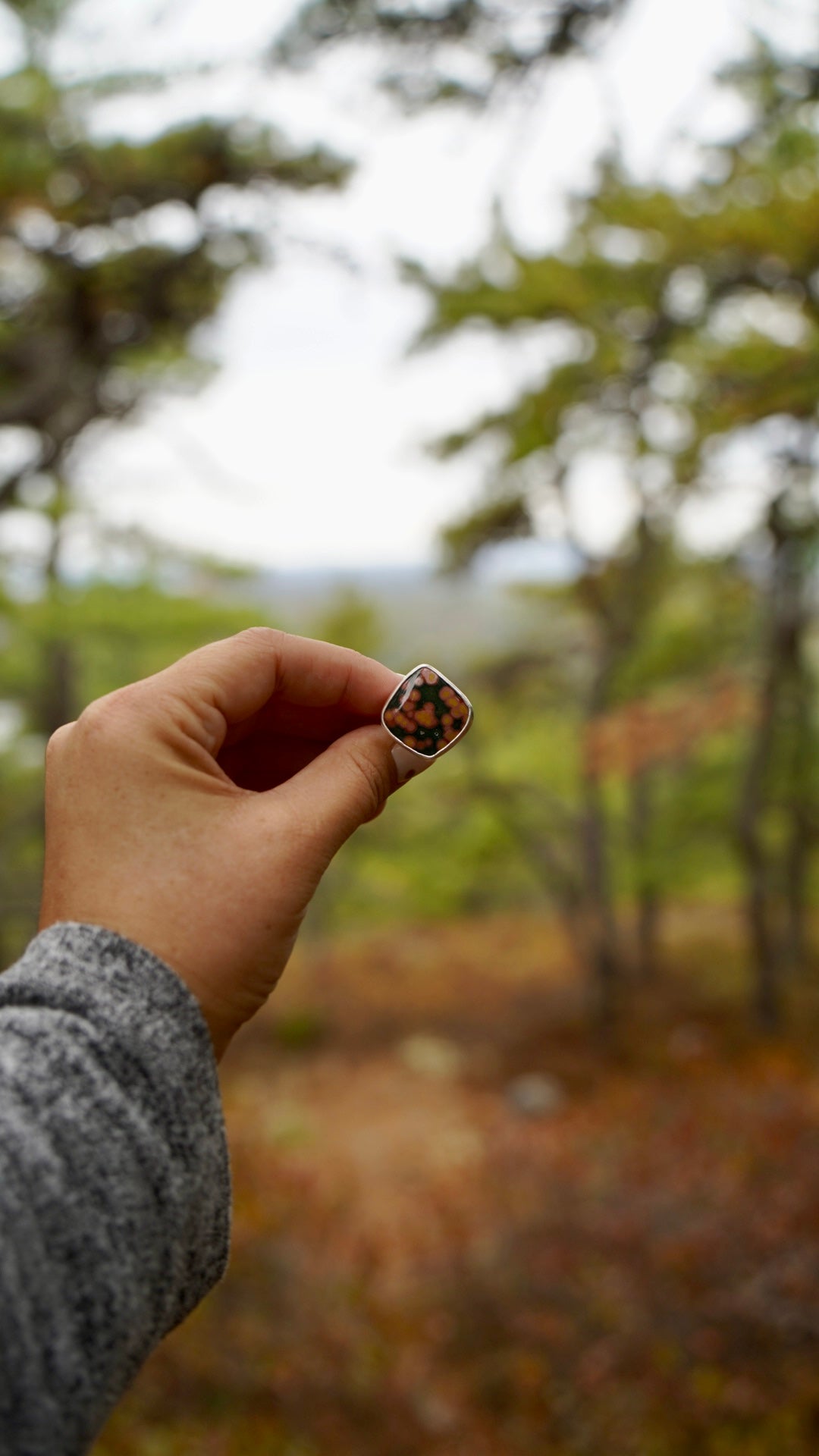 Ocean Jasper Ring, size 7.5
