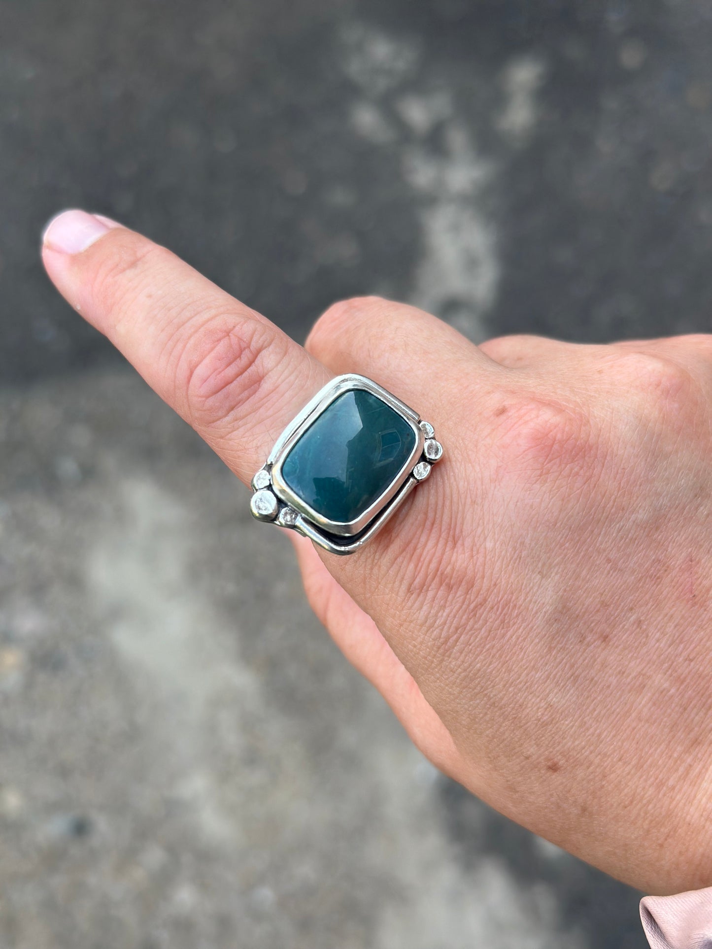 Skaggs Jasper Ring, size 8