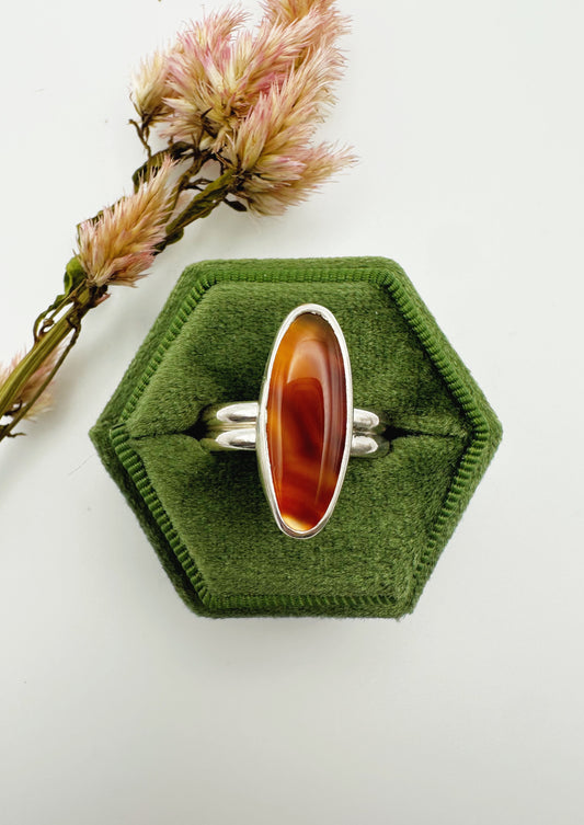 Montana Agate Ring, Size 9