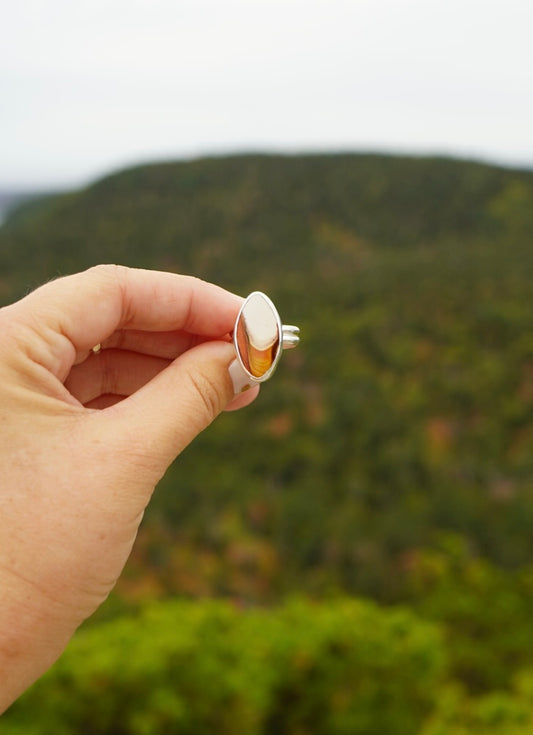 Polychrome Jasper Ring, size 6.5