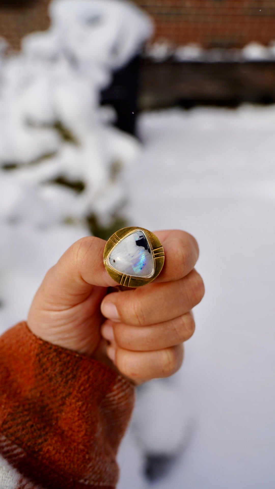 Moonstone Ponytail Clip