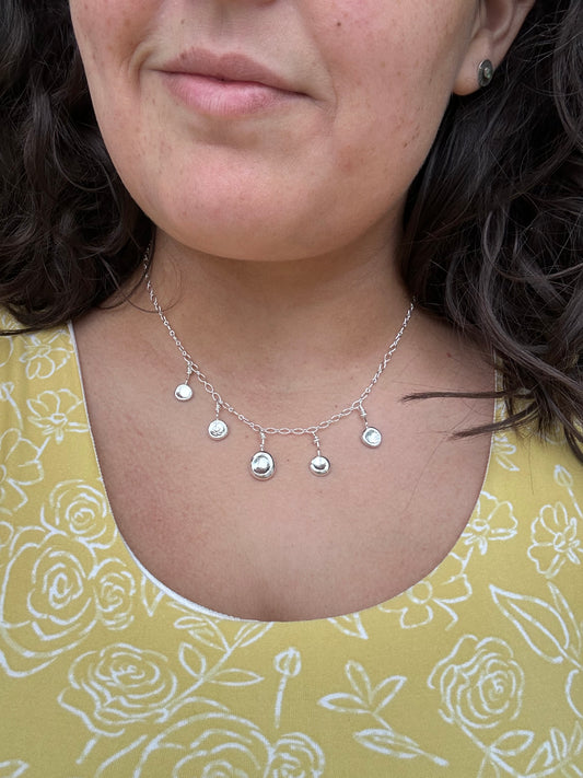 Recycled Silver Charm Necklace