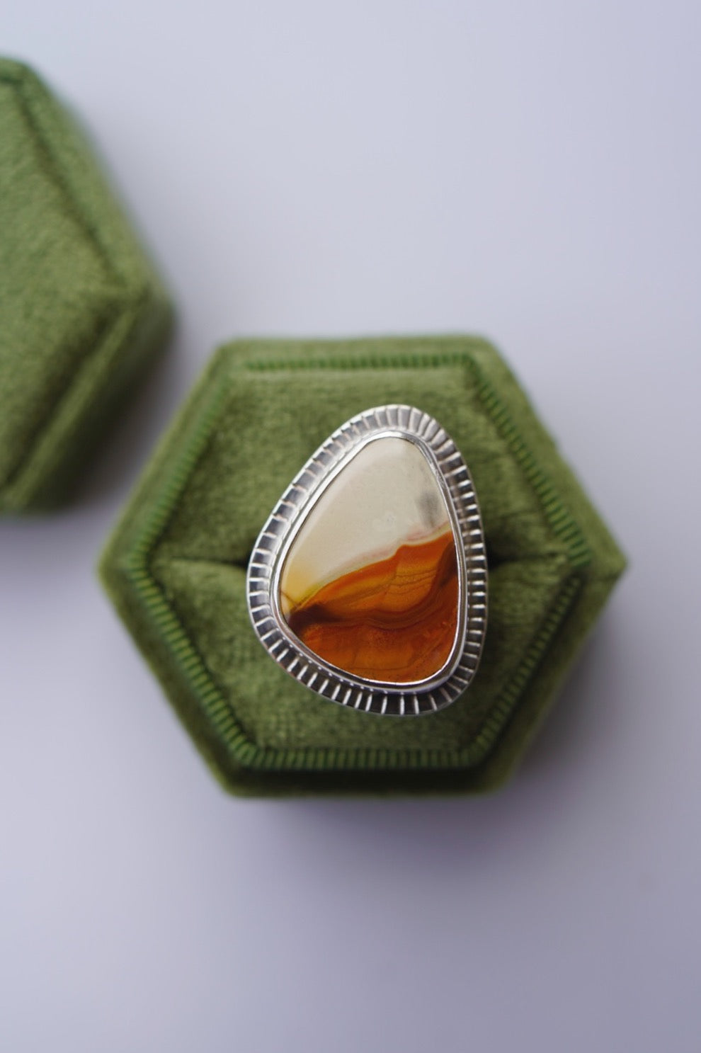 Polychrome Jasper Ring, size 9