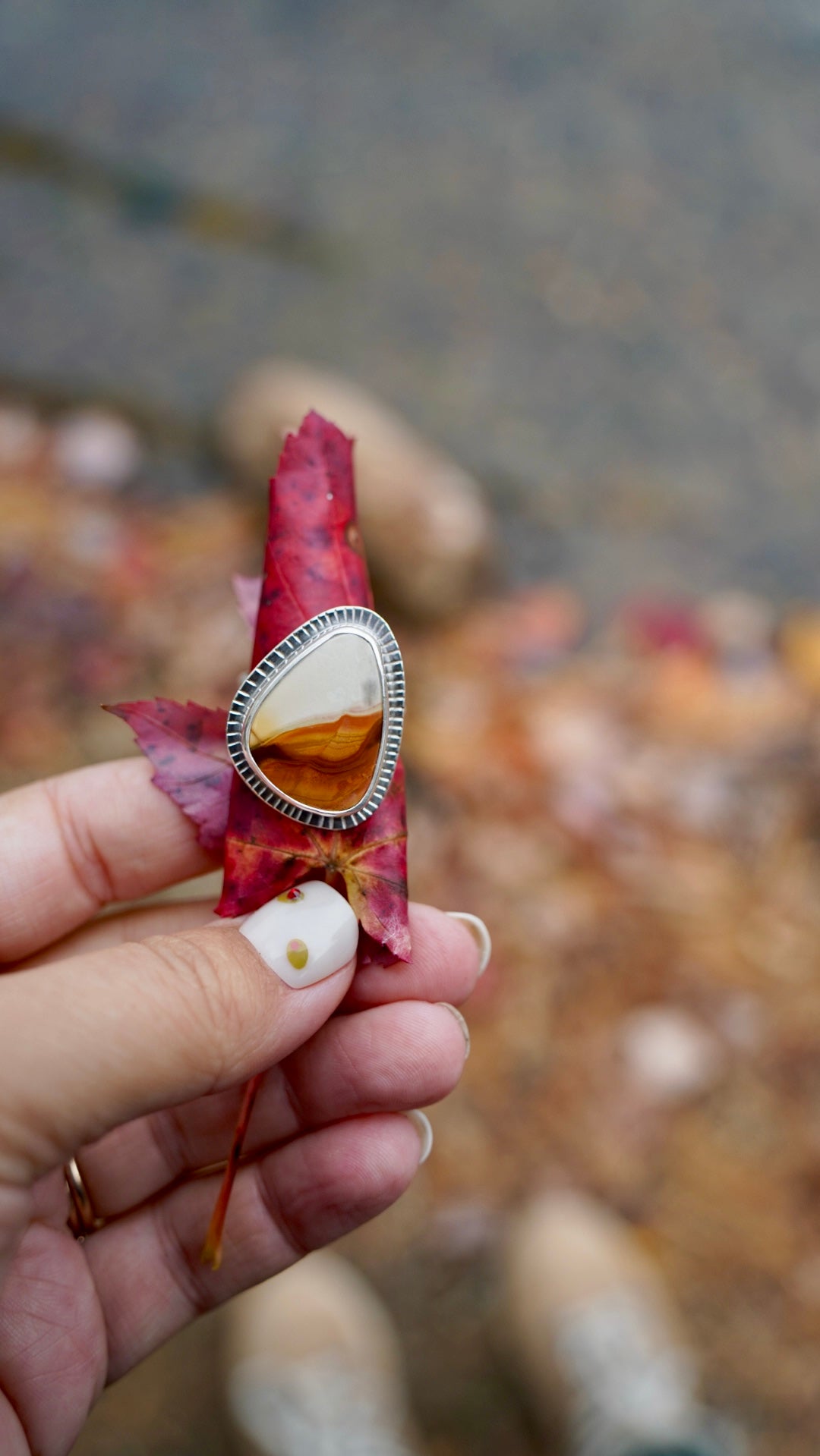 Polychrome Jasper Ring, size 9