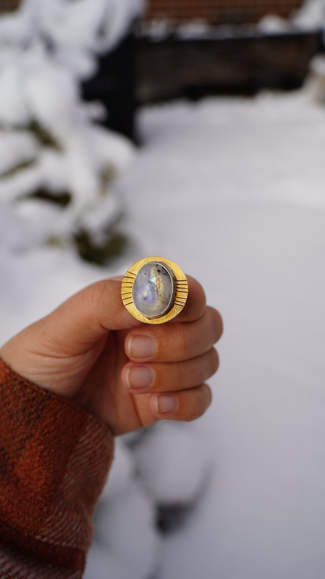 Moonstone Ponytail Clip