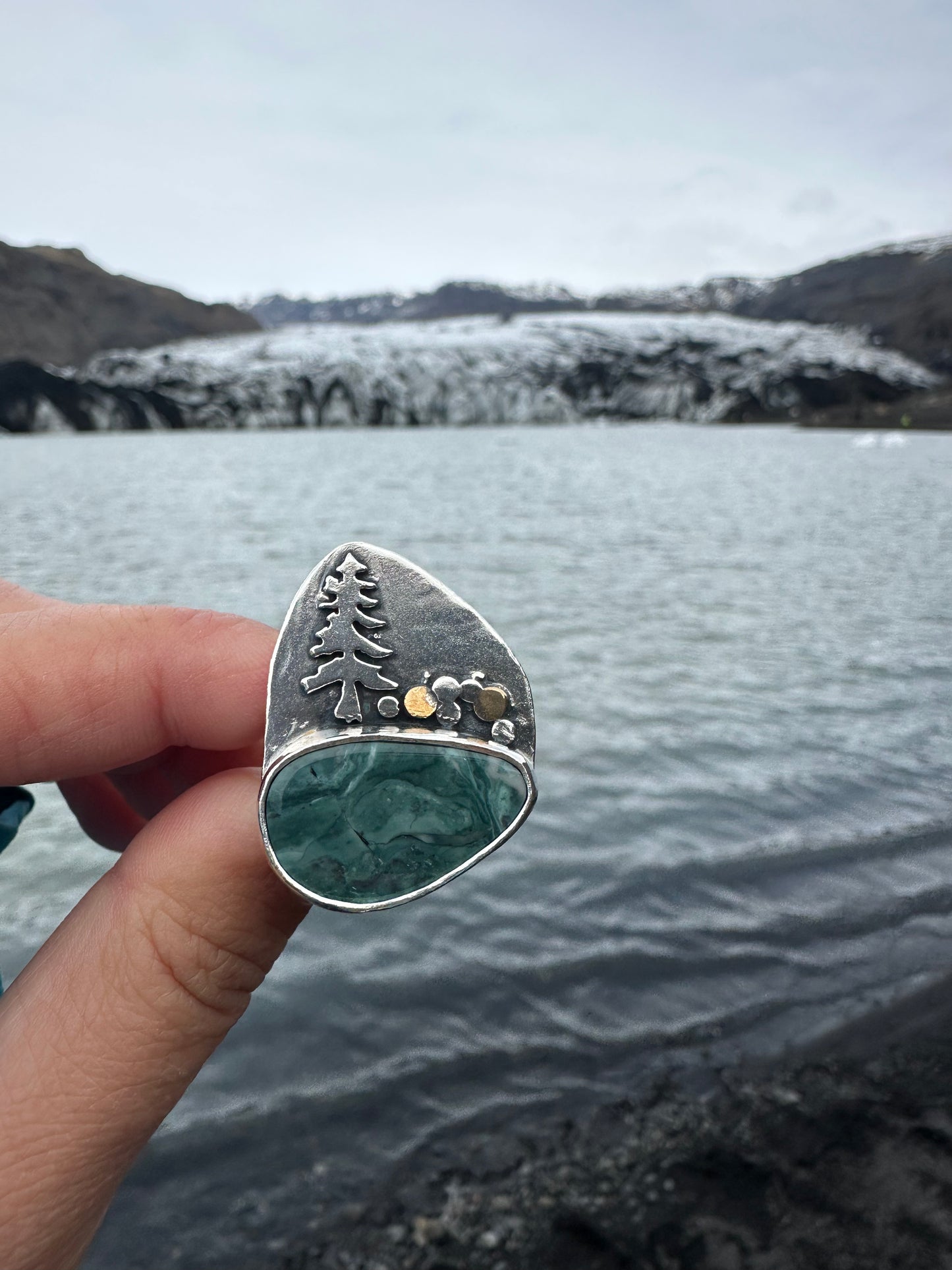 Hava Ridge Jasper ring, size 8.25